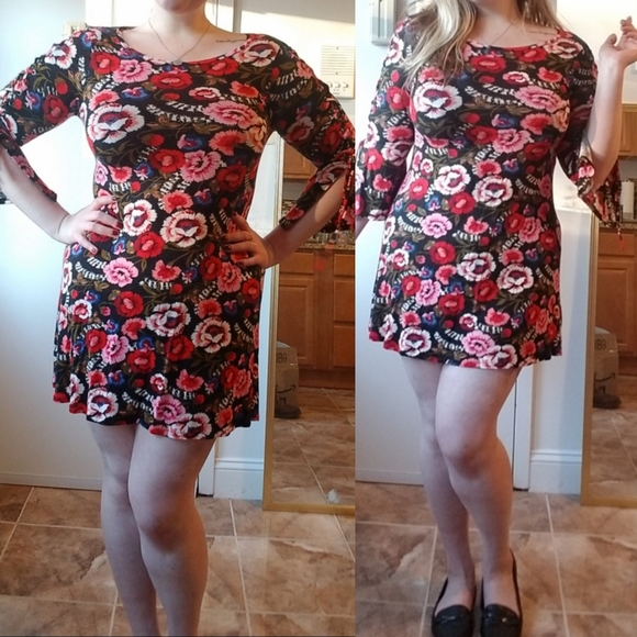 Retro floral dress - Picture 1 of 2